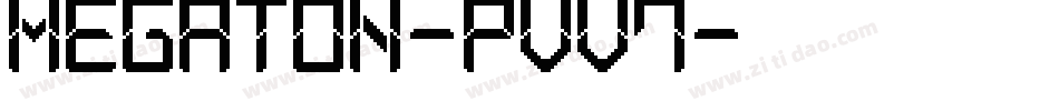 Megaton-PVV7字体转换