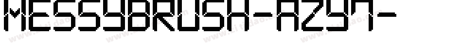 Messybrush-AZY7字体转换