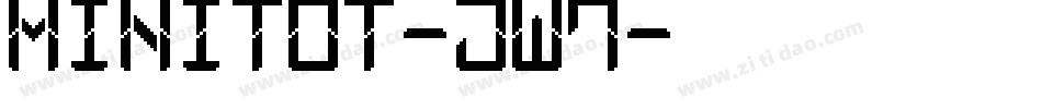 Minitot-jw7字体转换