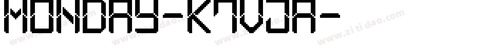 Monday-K7VjA字体转换