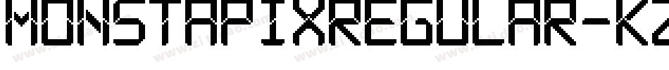 MonstapixRegular-KZG7字体转换