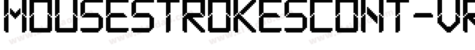 Mousestrokescont-vRE7字体转换