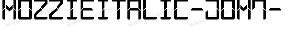 MozzieItalic-joM7字体转换
