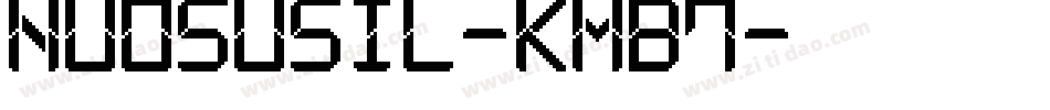 NuosuSil-KMB7字体转换