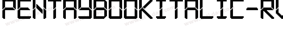 PentaybookItalic-rVM7字体转换