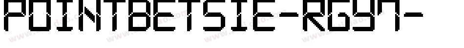 Pointbetsie-rGY7字体转换