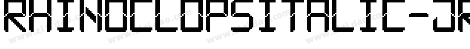 RhinoclopsItalic-JRRA7字体转换