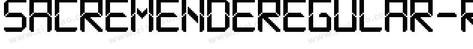 SacremendeRegular-rgrO7字体转换
