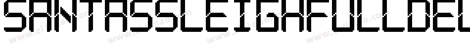SantassleighfullDeluxe-9XM7字体转换