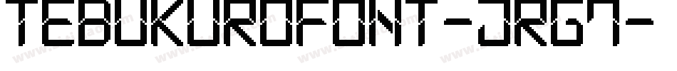 TebukuroFont-jrg7字体转换