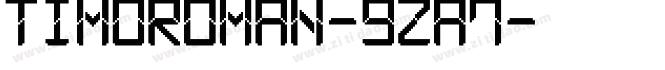 Timoroman-9za7字体转换