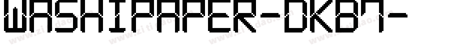 WashiPaper-dKB7字体转换