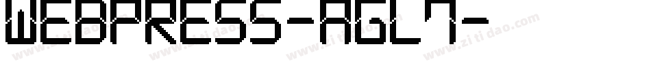 Webpress-AGL7字体转换