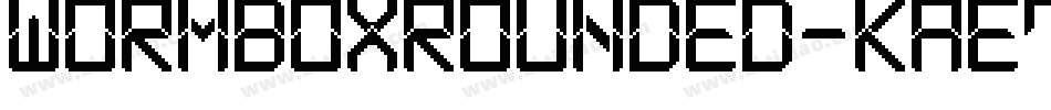 WormboxRounded-KAE7字体转换