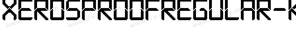 XerosProofRegular-KDO7字体转换