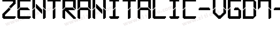 ZentranItalic-vGD7字体转换
