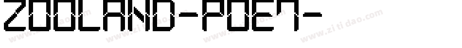 Zooland-POE7字体转换