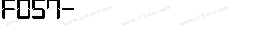 f057字体转换