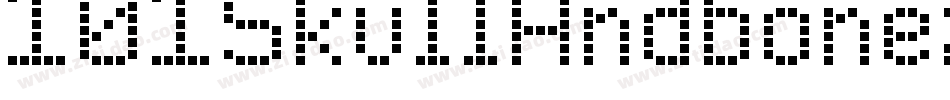 101SkullAndbonez-ZEdz字体转换