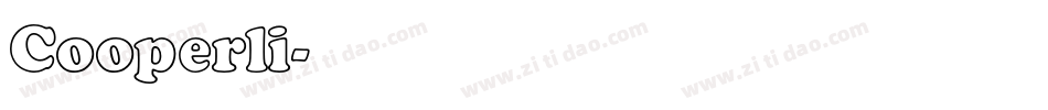 Cooperli字体转换