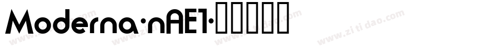 Moderna-nAE1字体转换