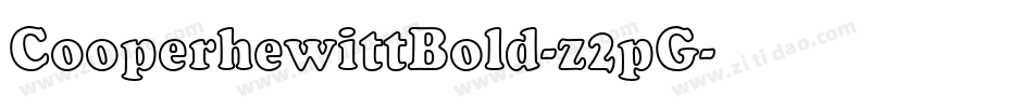 CooperhewittBold-z2pG字体转换