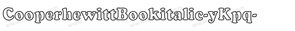 CooperhewittBookitalic-yKpq字体转换