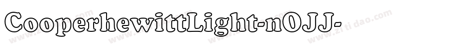 CooperhewittLight-nOJJ字体转换