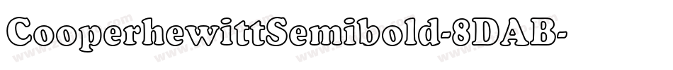CooperhewittSemibold-8DAB字体转换