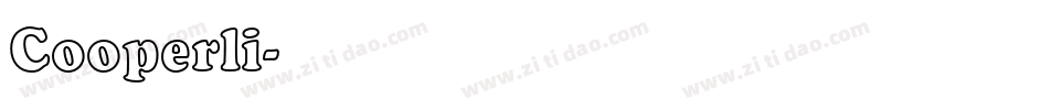 Cooperli字体转换