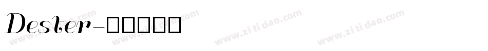 Dester字体转换