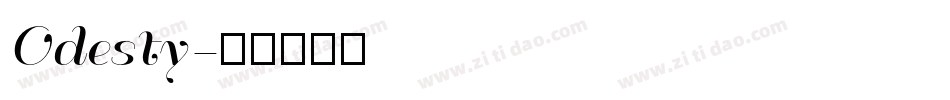 Odesty字体转换