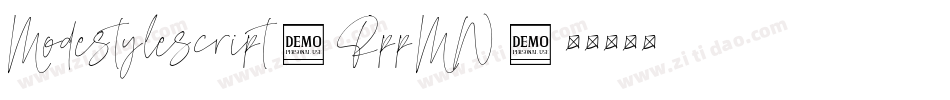 Modestylescript-RppMW字体转换