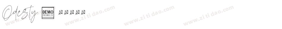 Odesty字体转换