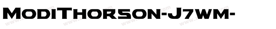 ModiThorson-J7wm字体转换