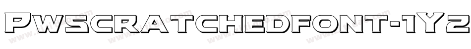 Pwscratchedfont-1YzM字体转换