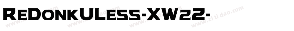 ReDonkULess-XWzZ字体转换