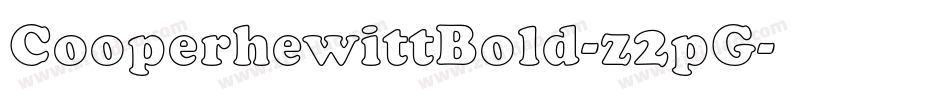 CooperhewittBold-z2pG字体转换
