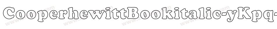 CooperhewittBookitalic-yKpq字体转换