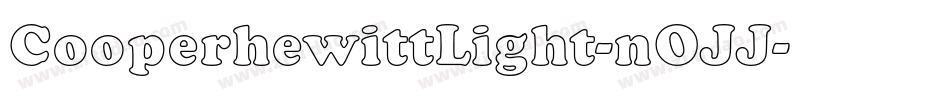 CooperhewittLight-nOJJ字体转换
