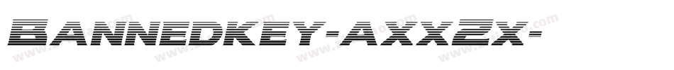 Bannedkey-axxZx字体转换