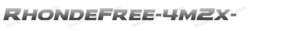 RhondeFree-4mZx字体转换