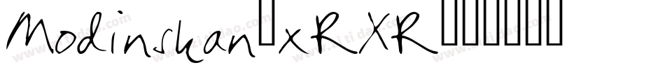 Modinskan-xRXR字体转换
