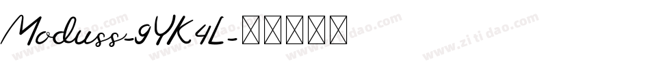 Moduss-9YK4L字体转换