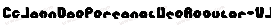 CfJohnDoePersonalUseRegular-VJme字体转换