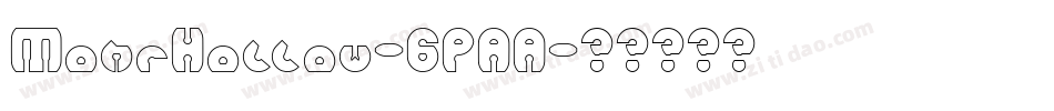 MohrHollow-6PAA字体转换