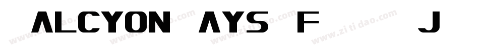 HalcyonDaysNf-9BGj字体转换