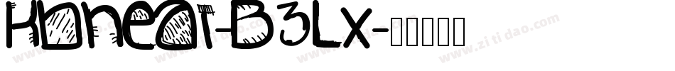 Kbneat-B3Lx字体转换