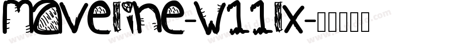 Maveline-w11lx字体转换