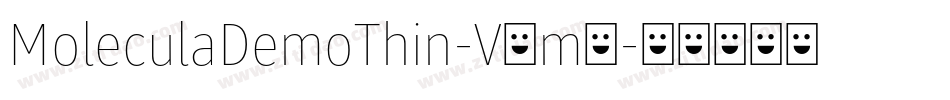 MoleculaDemoThin-V3m6字体转换
